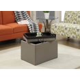 thumbnail image 2 of Convenience Concepts Designs4Comfort Accent Storage Ottoman - Gray | 143523GY, 2 of 2
