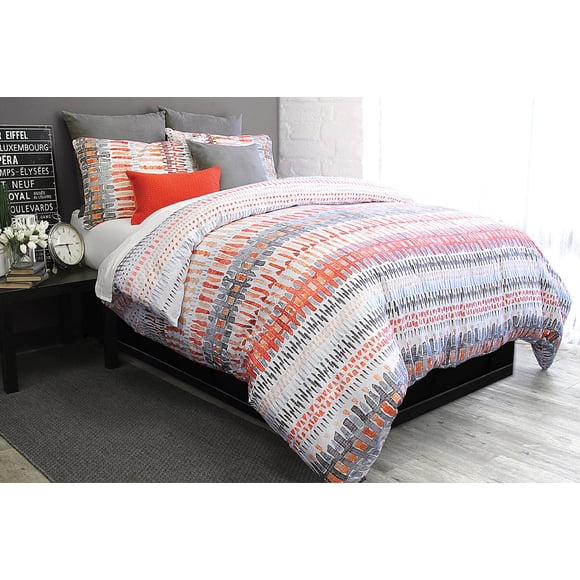 Alamode Home Quinn Red Quilt Queen 88"x88" Bedspread