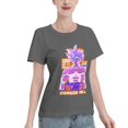 thumbnail image 2 of T-Shirt Basique à Manches Courtes pour Femmes Super Saiyan, 2 of 6
