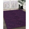 thumbnail image 3 of Ahgly Company Tapis Rond Lavable en Machine Intérieur Transitionnel Violet, 7 Pieds Rond, 3 of 7