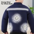 thumbnail image 4 of Outdoor Air Conditioned Coat,Fan Jacket Triple Fans Cooling Air Conditioned Coat Clothes 4  Adjustable Control Cool For Working, 4 of 8