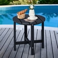 thumbnail image 2 of 18" Patio Adirondack Side Table Weather Resistant HDPE Garden Black, 2 of 10