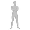 thumbnail image 1 of AltSkin Ensemble Complet Spandex/Lycra (m, Argent), 1 of 2