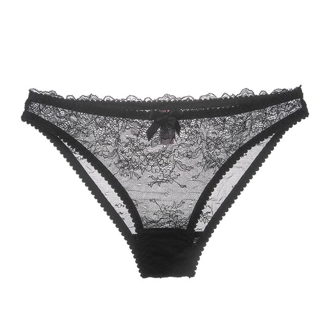 Sous-vêtements pour Femmes en Maille Transparente Lingerie Broderie Soutien-Gorge et String et Bas