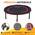 thumbnail image 4 of LEAPS & REBOUNDS 48" Mini Fitness Trampoline & Rebounder Gym Equipment, Blue, 4 of 9