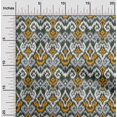 thumbnail image 1 of oneOone Cotton Flex Fabric Diamond & Swirl Ikat Decor Fabric Printed BTY 40 Inch Wide, 1 of 4