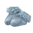 thumbnail image 4 of Baby Kids Girls Princess Short Socks Lace Ruffle Frilly Trim Cotton Ankle Socks, 4 of 5