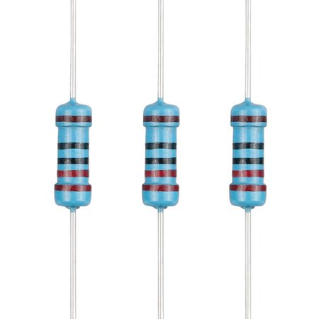 EDGELEC 100 Pcs Résistance 220 Ohms 1/2w (0.5Watt) Résistance Fixe en Film Métallique Valeurs Multiples en Option