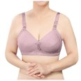 thumbnail image 1 of EQWLJWE Woman's Fashion Solid Comfortable Hollow Out Bra Underwear No Rims True Bras For Women, 1 of 3