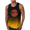 thumbnail image 1 of Styesk Tank Tops Men Men Casual Fashion Gradation Printing Pullover Round Neck Sports Tank, 1 of 2