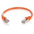 thumbnail image 1 of Câble de Réseau Ethernet Cat6 de 8 Pi Sans Accroc avec Blindage-STP - Orange, 1 of 1