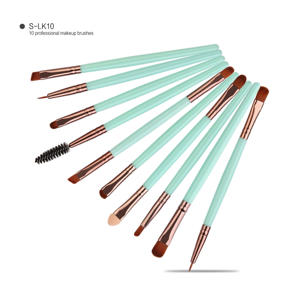Make Set Kit tools Makeup 10pcs/set Toiletry Brush Wool Brush Up Make-up Set Brush