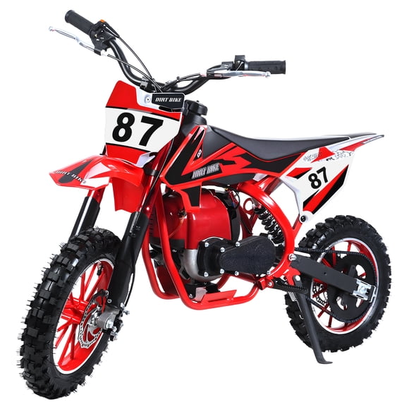 49cc 4-Stroke Kids Dirt Bike, Gas Power Motocross, Beach Off Road Mini Motorcycle, Children Pocket Motorbike with Disc Brakes