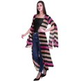 thumbnail image 3 of Moomaya Printed Georgette Beach Clothes For Women Long Shrug Cover Up Cardigan, 3 of 5