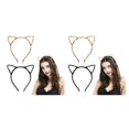 thumbnail image 2 of maskred 2pcs/set Stylish And Serviceable Leopard Kitty Hair Hoops For Daily Cute And Stylish Hoops For Girls 2Set, 2 of 6
