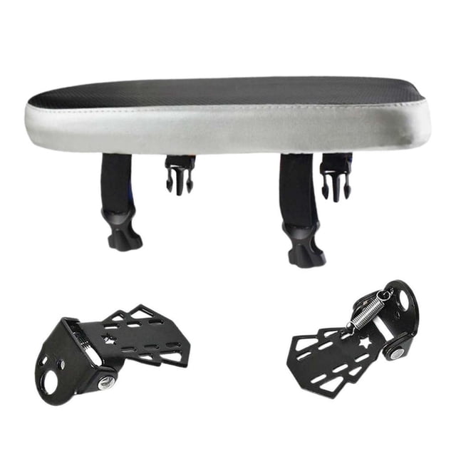 ZLight Bicycle Rear Seat Cushion Comfortable Rear Women Men Bike Saddle for Black Silver Length 30cm