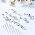 thumbnail image 5 of MesaSe Hanpabum 6Pcs 14G Belly Button Rings Dangle for Women Surgical Steel Navel Rings Body Piercing Jewelry, 5 of 5