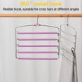 thumbnail image 1 of EGNMCR Hooks for Hanging Multi-layer Pants Rack Foam Five-layer Pants Hanging Space Traceless Pants Hanger Trouser hanger, 1 of 8