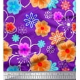 thumbnail image 1 of Soimoi Poly Georgette Fabric Artistic Floral Decor Fabric Printed Yard 42 Inch Wide, 1 of 3