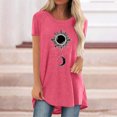 thumbnail image 2 of Pompotops Femmes Mode Casual Chemises à Manches Courtes Tee Tops Tunique Blouse, 2 of 4