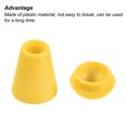 thumbnail image 4 of Unique Bargains Butée d'Extrémité en Cloche, Lot de 50 Verrou de Corde pour Sac à Cordon, Jaune, 4 of 5