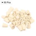 thumbnail image 3 of Unique Bargains Butée à Cloche, Verrou de Corde pour Sac à Cordon, Beige, Lot de 50, 3 of 5