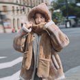 thumbnail image 1 of Mefallenssiah Winter Hat Children'S Cold Proof Hooded Scarf Gloves Three Piece Ear Protection Scarf, 1 of 1
