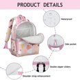 thumbnail image 2 of Colorful Ice Cream and Dessert Print Student Backpack Lightweight and Spacious Book Bag Adjustable Straps and Chest Strap for Comfortable Daily Use and Travel, 2 of 6
