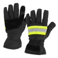 thumbnail image 1 of Qiilu Gants de Protection, Protection des Mains de Pompier, Gants de Pompier Ignifuges Résistants à la Chaleur, Imperméables, Respirants, Protection des Mains de Pompier Noir et Jaune, 1 of 8