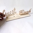 thumbnail image 3 of Guest Book Table Sign Wooden Freestanding Guestbook Sign Wedding Party Decoration, 3 of 9