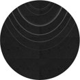 thumbnail image 1 of Ahgly Company Tapis Rond Lavable en Machine Intérieur Transitionnel Noir Nuit, 5 Pieds Rond, 1 of 7