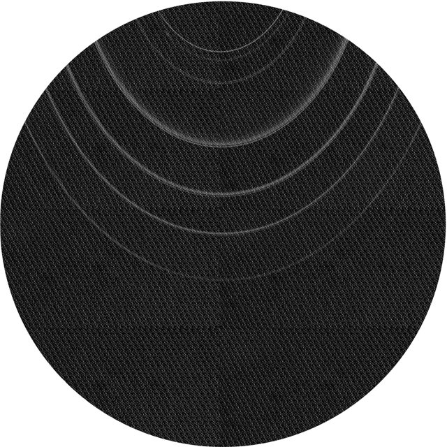 Ahgly Company Tapis Rond Lavable en Machine Intérieur Transitionnel Noir Nuit, 5 Pieds Rond