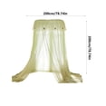 thumbnail image 3 of Kieccall French Style Dome Bed Canopy Foldable Mosquito Net Fine Mesh for Bedroom Home Insect Protection and Romantic Decor, 3 of 6