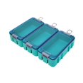 thumbnail image 2 of DYNWAVECA 3 Pieces Fishing Accessories Box Fly Fishing Box Waterproof Fishing Lure Box cyan, 2 of 10