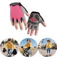 thumbnail image 2 of Kids Half Finger Sports Gloves for Outdoor Cycling Exercise Riding Biking Climbing and Active Play, 2 of 3