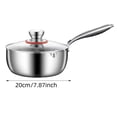 thumbnail image 3 of Non-Stick Pan Category Stockpot And Saucepan Stainless Steel Pan With Lid Cooking Induction Pot Kitchen Cookware For All Stoves Durable & Dishwasher, 3 of 8