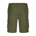 thumbnail image 2 of Plebaso Summer Mens Cargo Shorts Elastic Waist Drawstring Work Outdoor Shorts Lightweight Hiking Shorts, 2 of 5