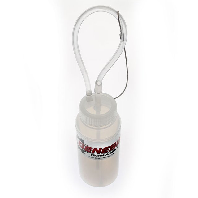 Genesis Universal 1 Person Brake Bleeder Bottle with a Stainless Steel Cable Mount and 12 Inch Fluid Tube