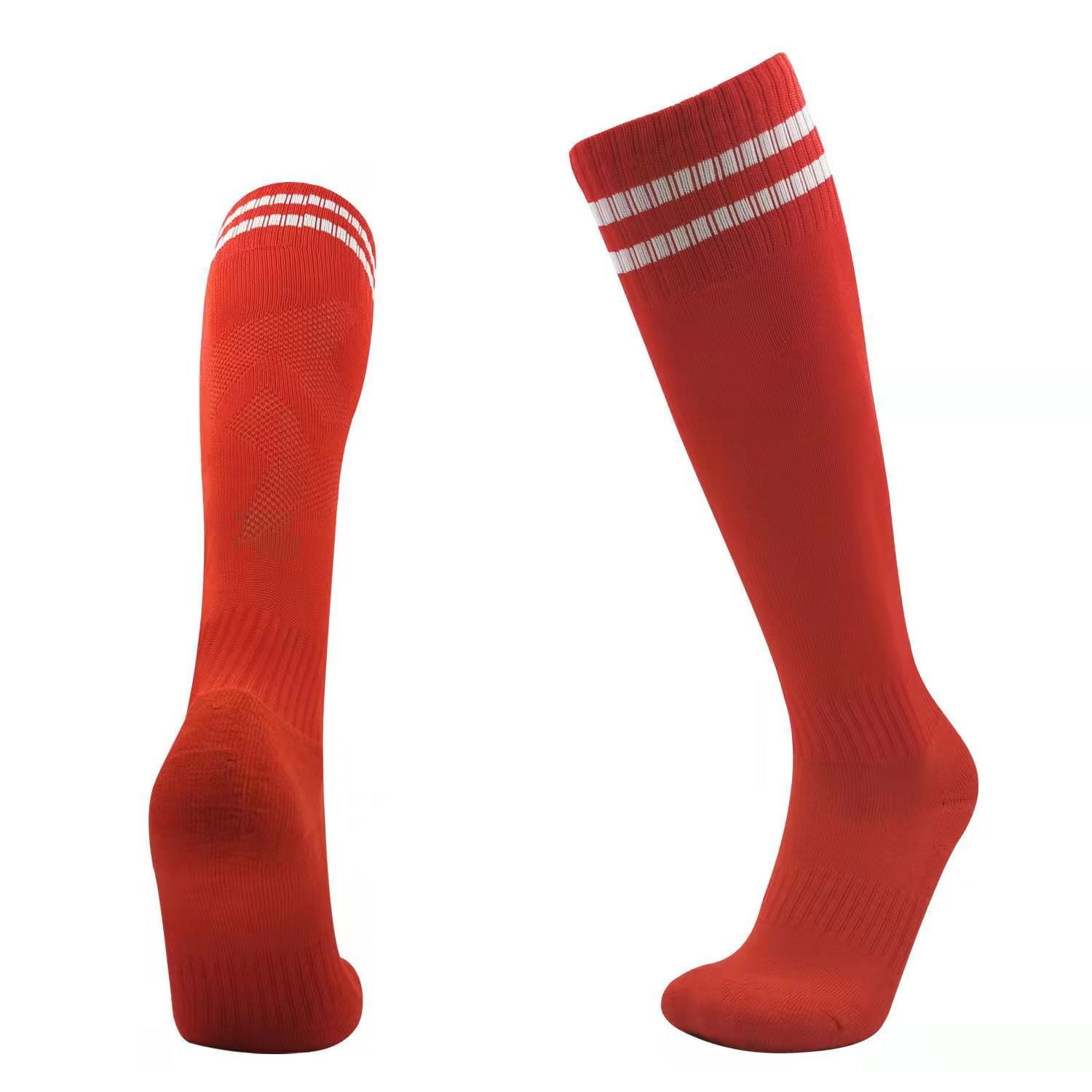 FhsagQ Socks Mens Socks Fish Net Men Sport Football Soccer Long Socks Striped Socks High Sock Baseball Rd Mens Socks with Robe Mens Socks Crotchless Set Red One Size