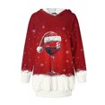 thumbnail image 4 of TIMIFIS Robe de Noël Moche pour Femmes, Manches Longues, Imprimé Bonhomme de Neige, Robe Chemise Décontractée Moulante avec Poche, 4 of 4