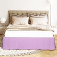 thumbnail image 1 of PiccoCasa Bed Skirt Double Brushed Microfiber with Dust Ruffle, Queen Light Purple, 1 of 7