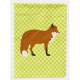 thumbnail image 1 of Carolines Treasures BB7702CHF Red Fox Drapeau Vert Maison en Toile, 1 of 4
