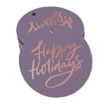 thumbnail image 1 of Inkdotpot Pack Of 100 Real Rose Gold Foil Paper Tags Happy Holiday Favor Hang Tags, 1 of 6