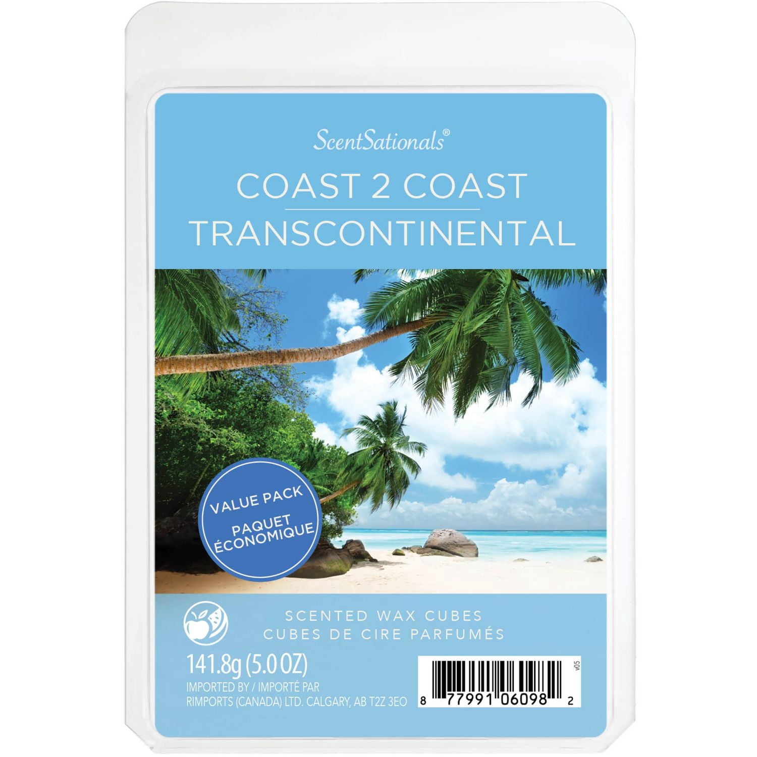 ScentSationals Scented Wax Cubes Value Pack - Coast 2 Coast