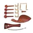 thumbnail image 2 of Ensemble de Repose-Pieds, Pièces de Violon 4/4 en Bois de Rose Résistant à l'Usure avec Vis pour Entretien des Instruments à Cordes, 2 of 8