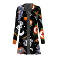 thumbnail image 3 of Honganda Women Halloween Printed Pattern Cardigan, Long Sleeve Loose Coat, 3 of 6