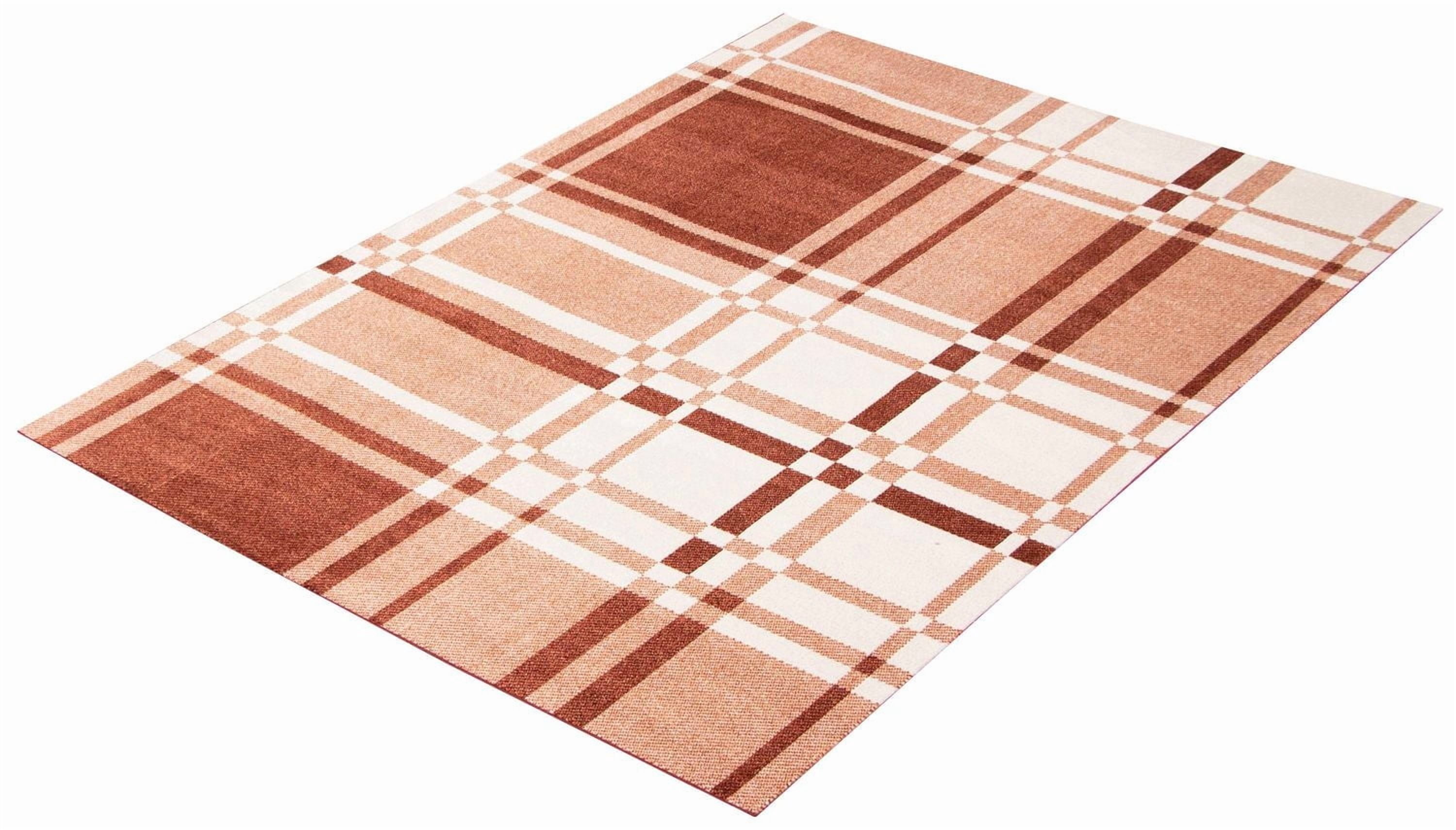 Tapis Lavable ECARPET à Carreaux pour Chambre, Salon, Chambre d'Enfant, Couloir