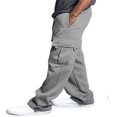 thumbnail image 4 of Men‘s Casual Gym Cargo Combat Straight Loose Jogger Sweat Track Pants, 4 of 4