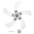 thumbnail image 1 of Shisuyan 18 Inch Plastic Fan 5 Leaves Blades Replacement Standing Universal Electric Leaf For Pedestal Fan Table Grey, 1 of 8