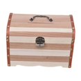thumbnail image 3 of jifeng Piggy Bank Decor Memory Hobby Preservation Keepsakes Box Wood Treasure Chest, 3 of 9